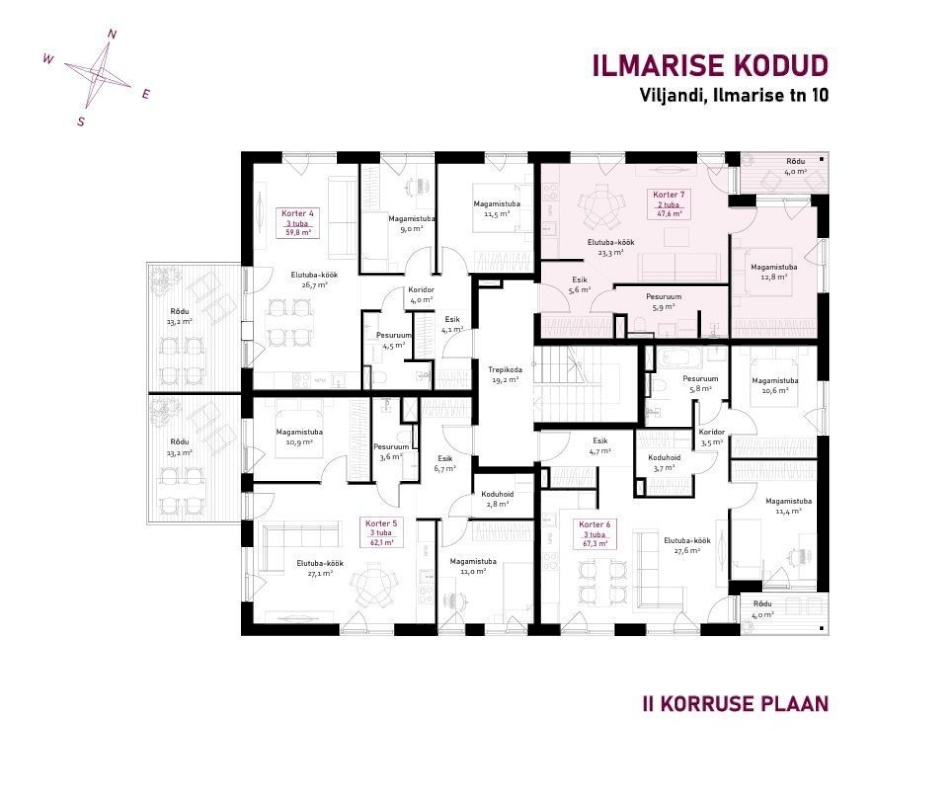 Viljandi linn, Uueveski, Ilmarise tn 10-7