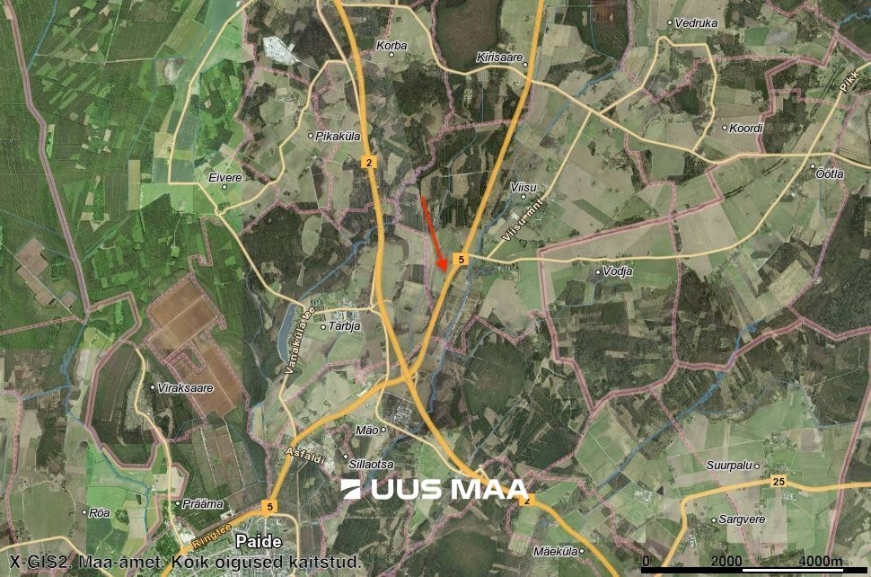 Paide linn, Viisu küla, Valvuri põld ja Kaasiku põld