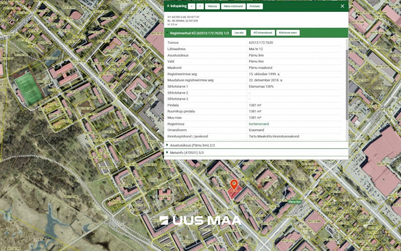 Pärnu linn, Pärnu linn, Mai, Mai tn 12