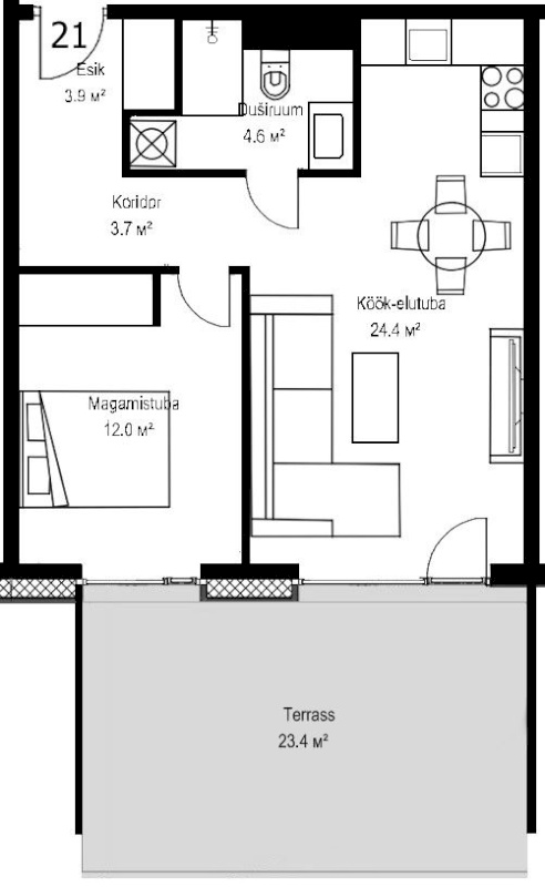 Rakvere linn, Adoffi 1-21