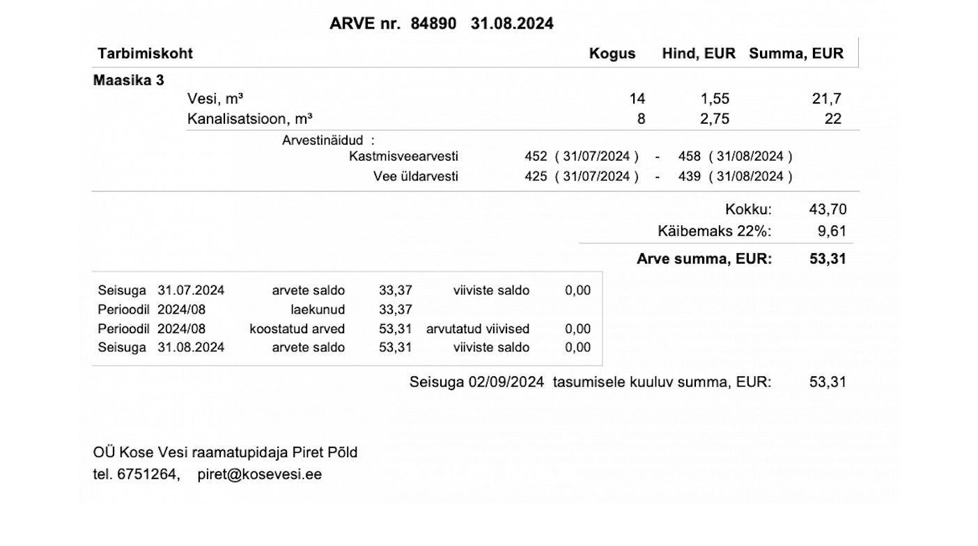 Kose vald, Kose-Uuemõisa alevik, Maasika 3