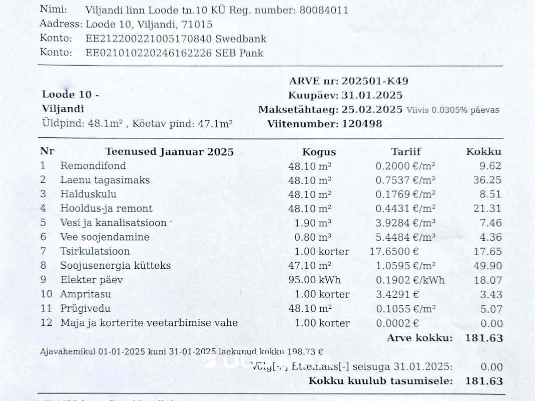 Viljandi linn, Paalalinn, Loode tn 10