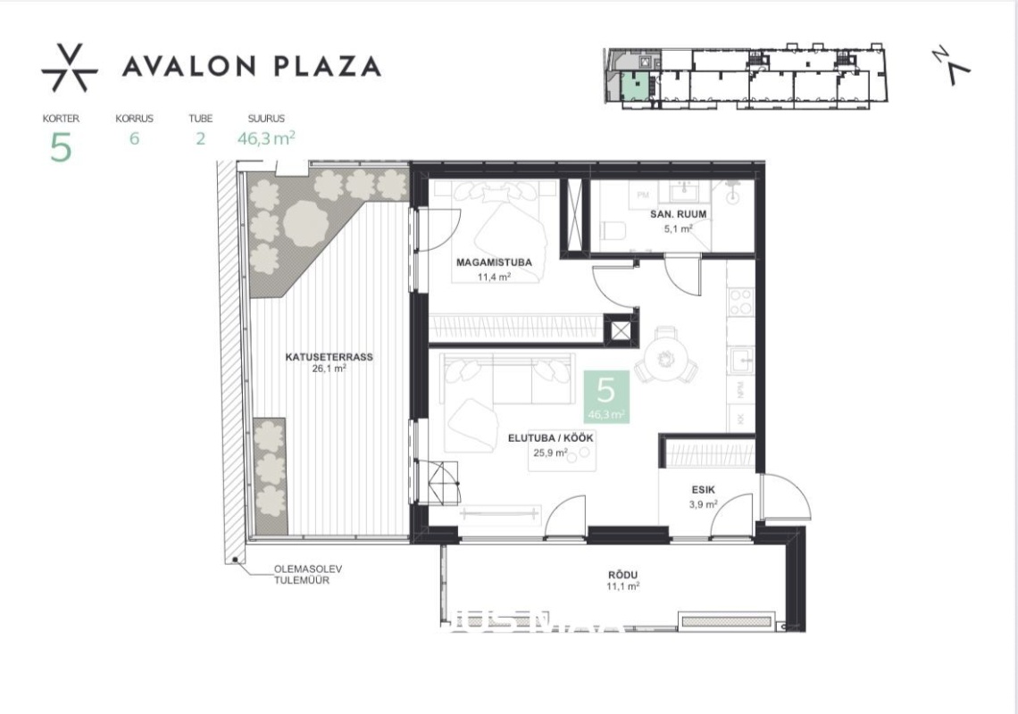 Tallinn, Kesklinna linnaosa, Tartu mnt 44-5