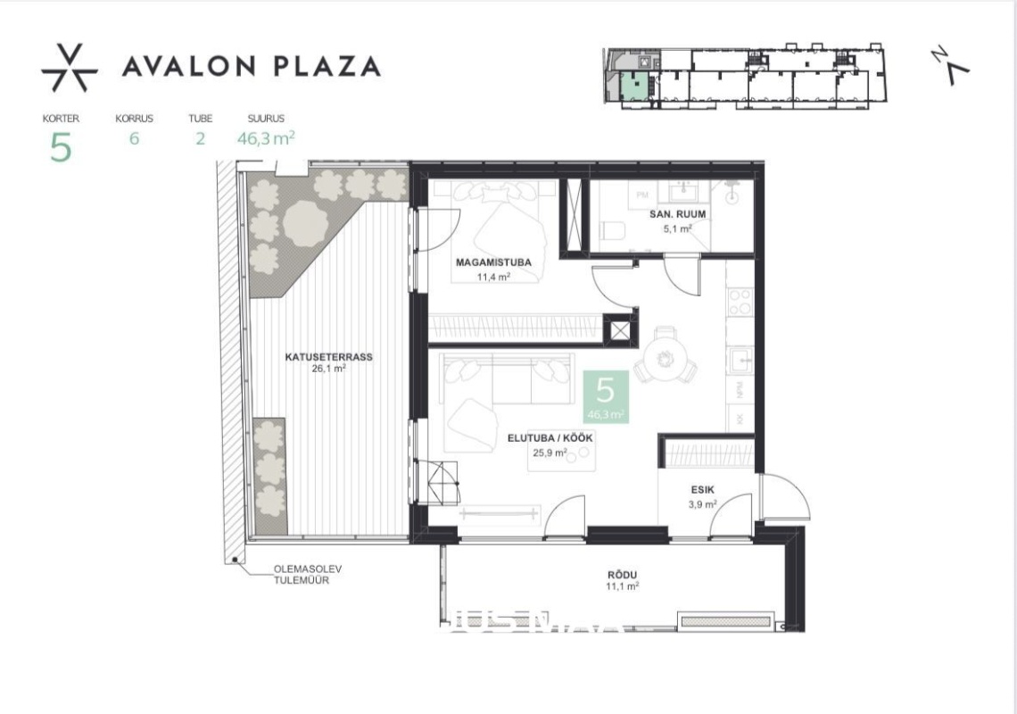 Tallinn, Kesklinna linnaosa, Tartu mnt 44-5