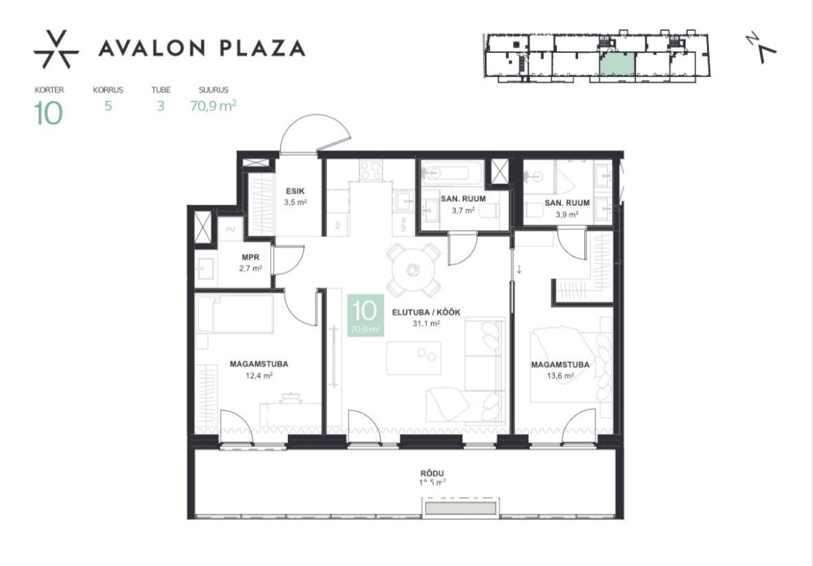 Tallinn, Kesklinna linnaosa, Tartu mnt 44-10