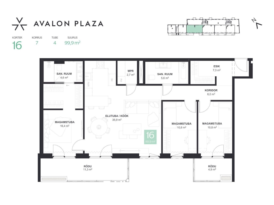 Tallinn, Kesklinna linnaosa, Tartu mnt 44-16