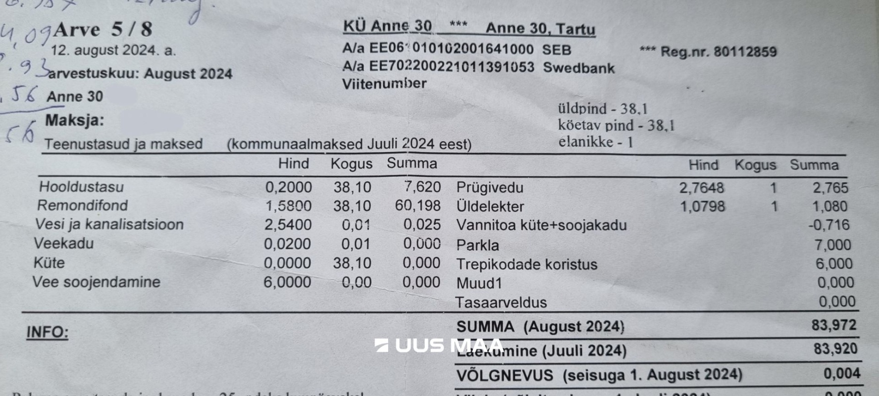 Tartu linn, Tartu linn, Jaamamõisa, Anne 30