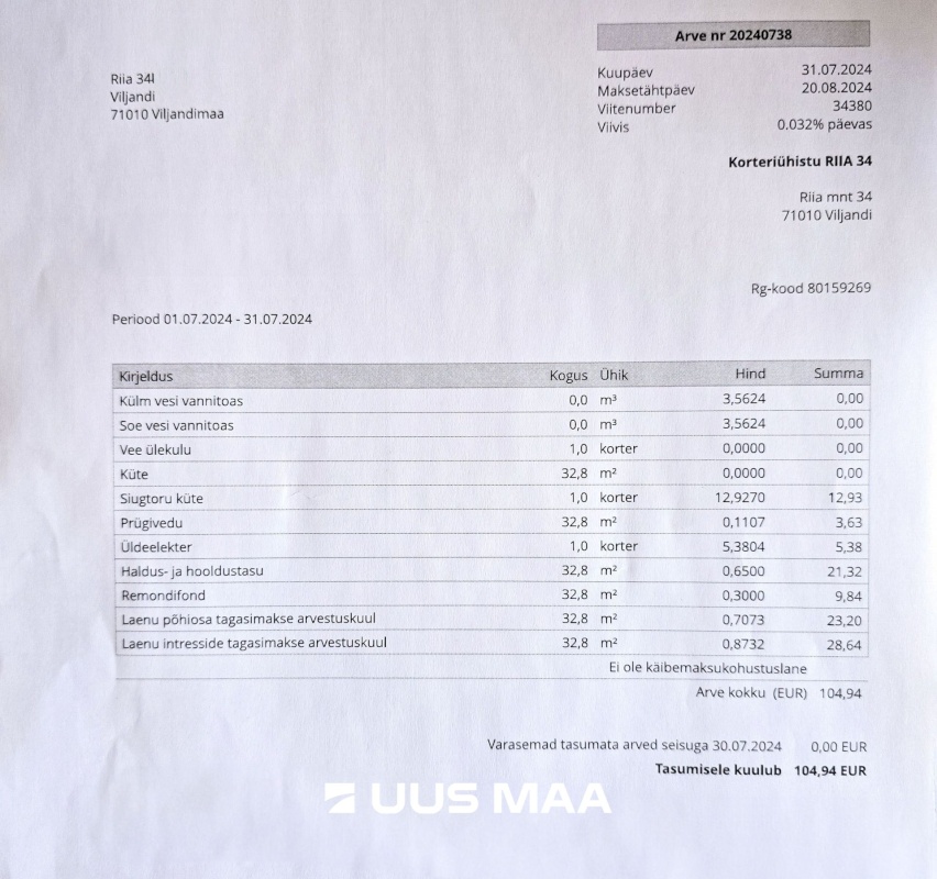 Viljandi linn, Männimäe, Riia mmt 34