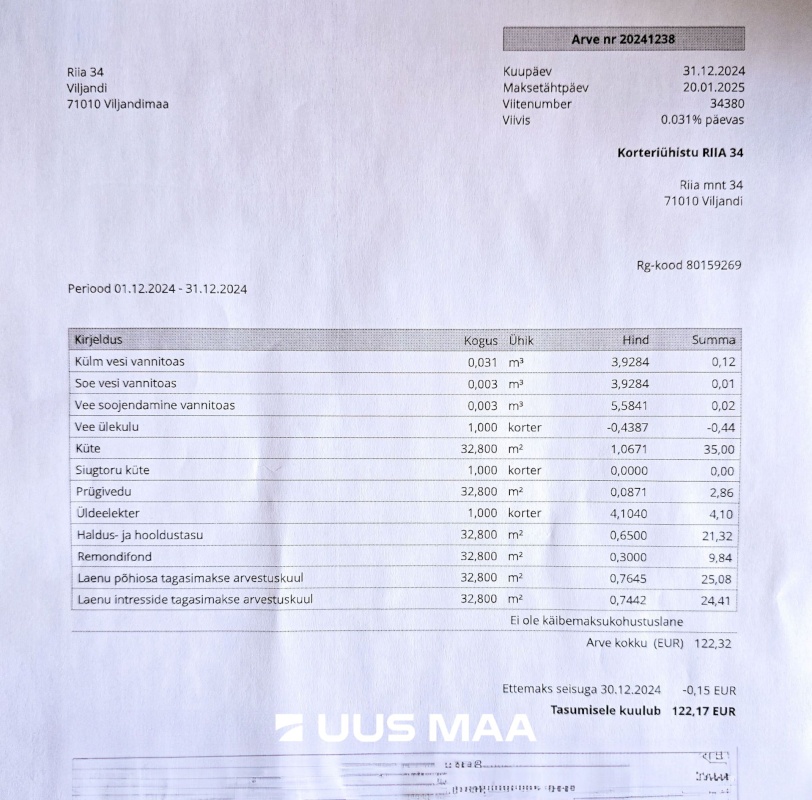 Viljandi linn, Männimäe, Riia mmt 34