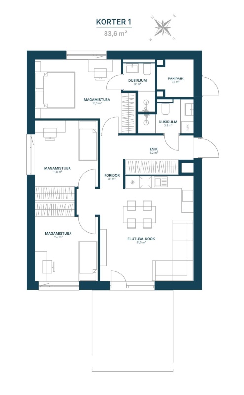 Tallinn, Haabersti linnaosa, Vahepere 1b-1