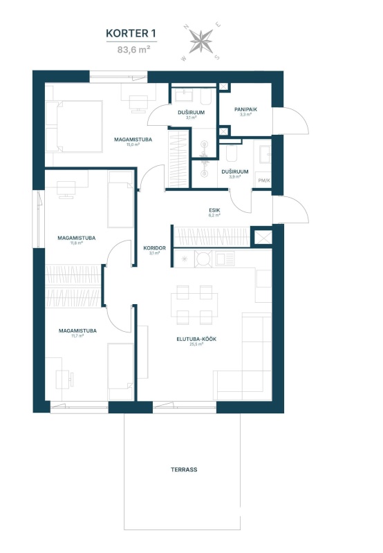 Tallinn, Haabersti linnaosa, Vahepere 1b-1