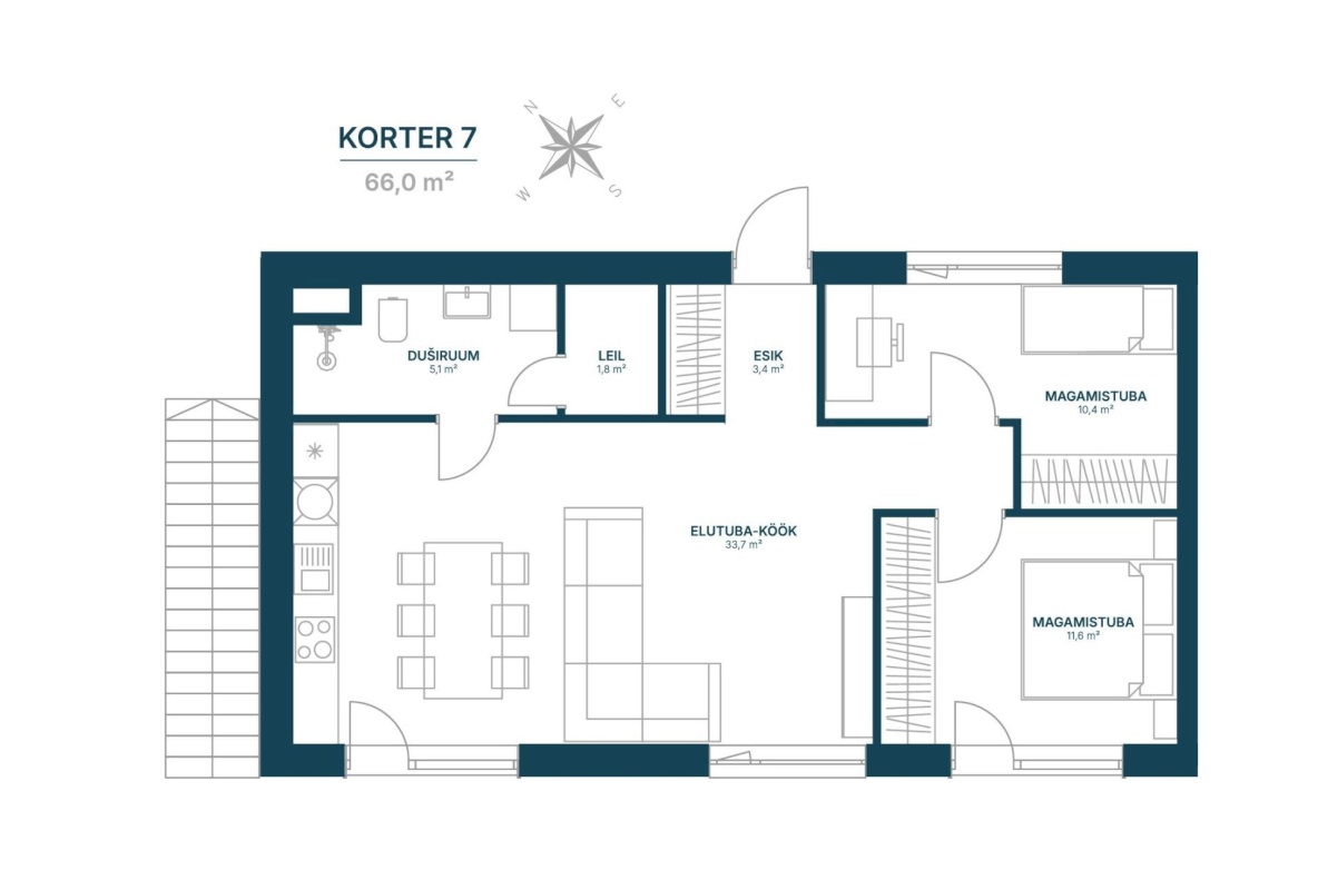 Tallinn, Haabersti linnaosa, Tiskre, Vahepere 1b-7