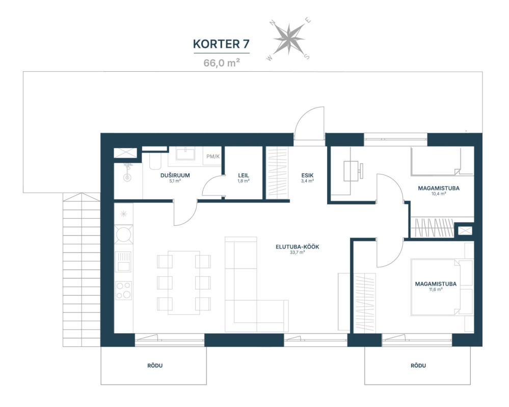 Tallinn, Haabersti linnaosa, Tiskre, Vahepere 1b-7
