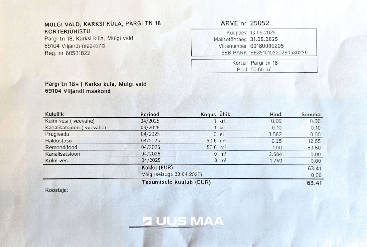 Mulgi vald, Karksi küla, Pargi tn 18