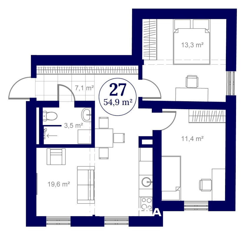 Tartu linn, Tartu linn, Ülejõe, VON WAHLI RESIDENTS,  Staadioni 81 // 83-27
