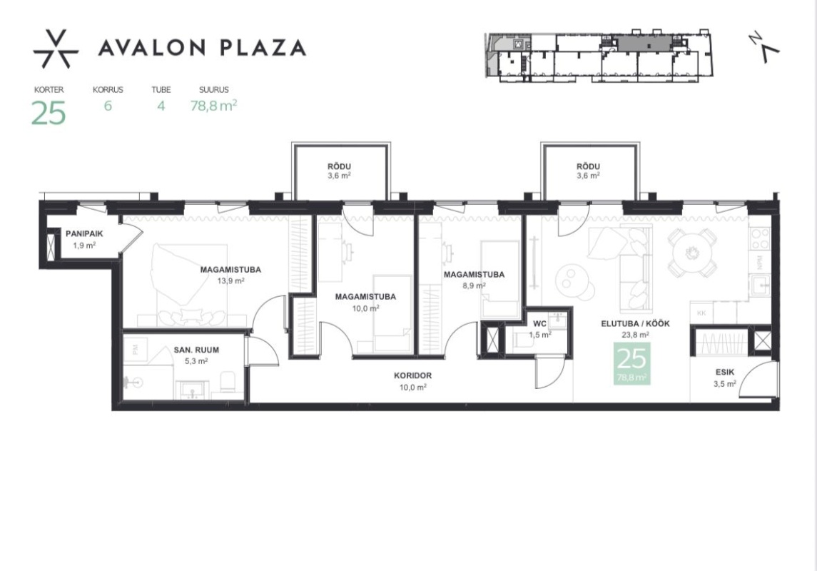 Tallinn, Kesklinna linnaosa, Tartu mnt 44-25