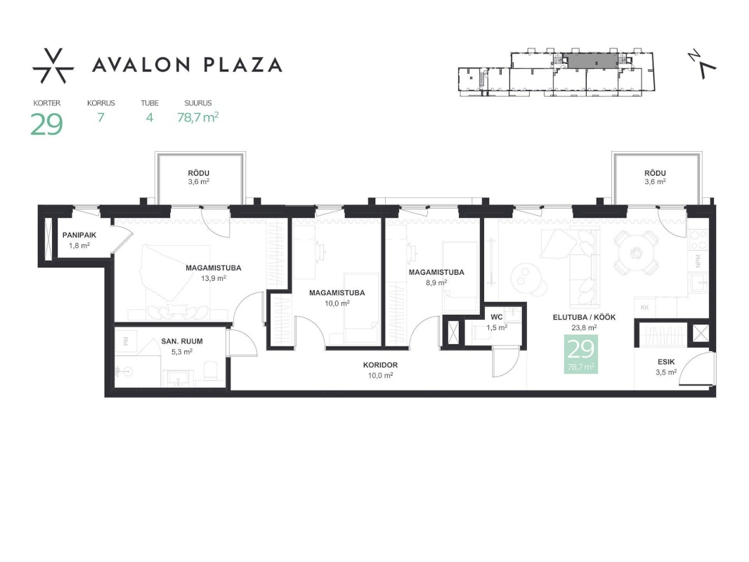 Tallinn, Kesklinna linnaosa, Tartu mnt 44-29