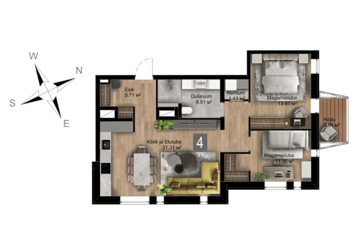 Tallinn, Mustamäe linnaosa, Sääse, Kiili tn 14-4