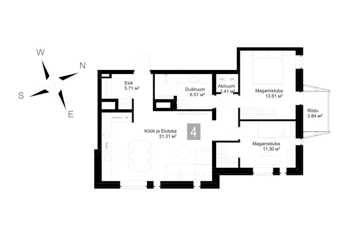 Tallinn, Mustamäe linnaosa, Sääse, Kiili tn 14-4
