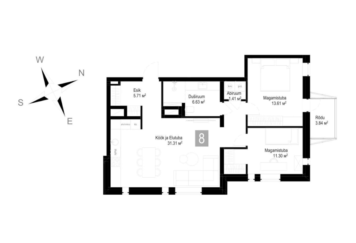 Tallinn, Mustamäe linnaosa, Sääse, Kiili tn 14-8