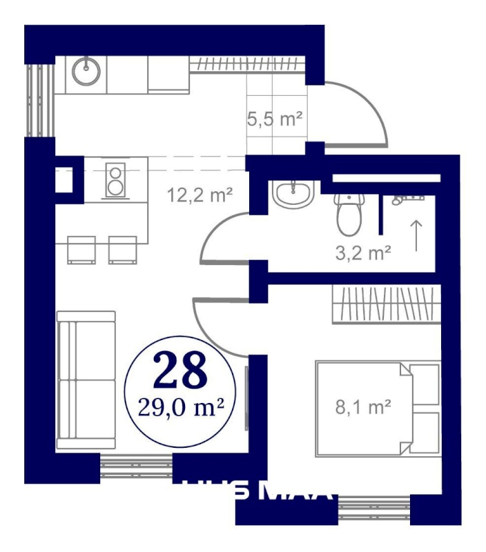 Tartu linn, Tartu linn, Ülejõe, VON WAHLI RESIDENTS,  Staadioni 81 // 83-28