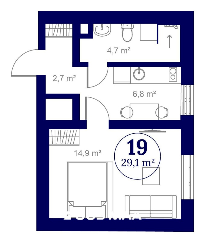 Tartu linn, Tartu linn, Ülejõe, VON WAHLI RESIDENTS,  Staadioni 81 // 83-19