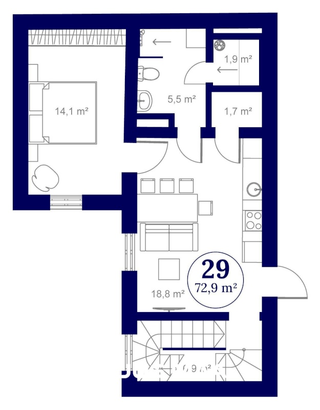 Tartu linn, Tartu linn, Ülejõe, VON WAHLI RESIDENTS,  Staadioni 81 // 83-29