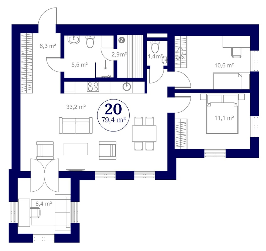 Tartu linn, Tartu linn, Ülejõe, VON WAHLI RESIDENTS,  Staadioni 81 // 83-20