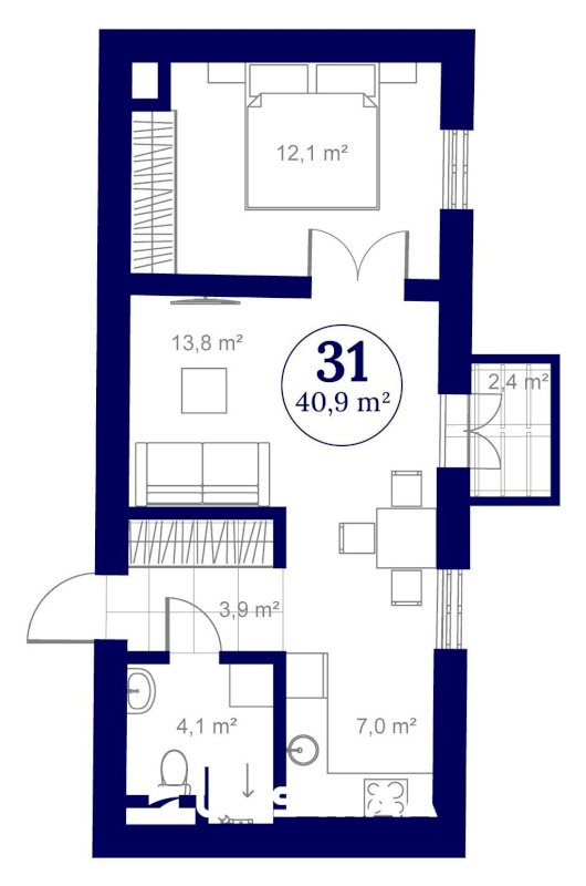 Tartu linn, Tartu linn, Ülejõe, VON WAHLI RESIDENTS,  Staadioni 81 // 83-31