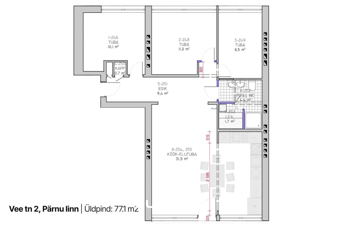 Pärnu linn, Pärnu linn, Kesklinn, Vee tn 2