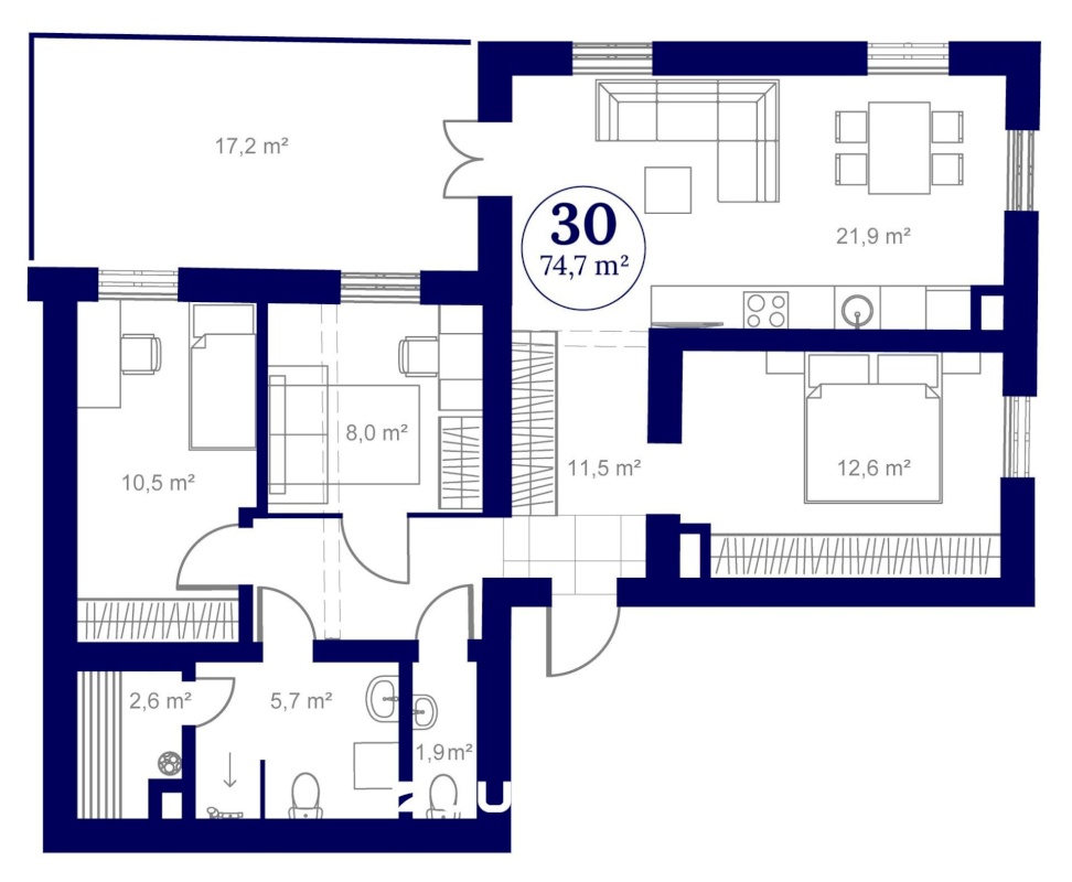 Tartu linn, Tartu linn, Ülejõe, VON WAHLI RESIDENTS,  Staadioni 81 // 83-30