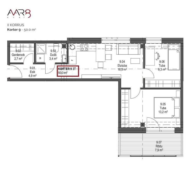 Maardu linn, Avar 8-9