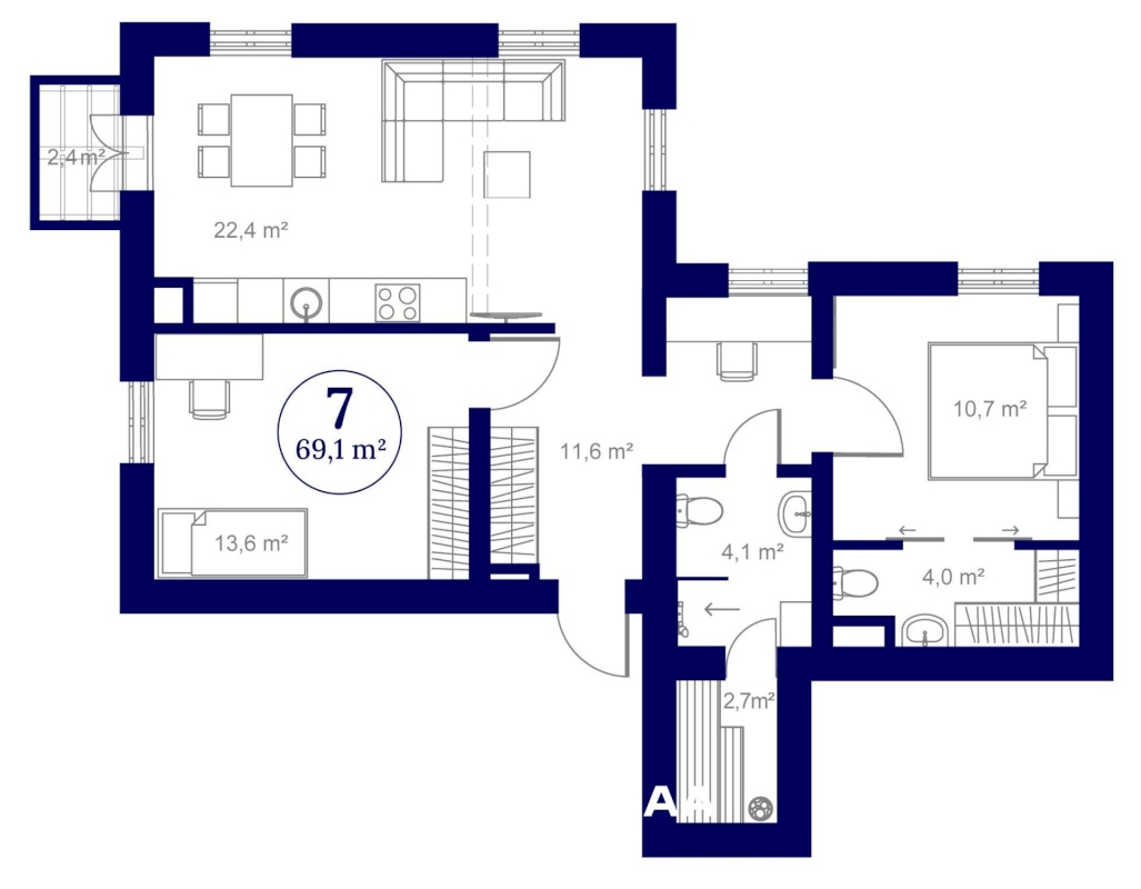 Tartu linn, Tartu linn, Ülejõe, VON WAHLI RESIDENTS,  Staadioni 81 // 83-7
