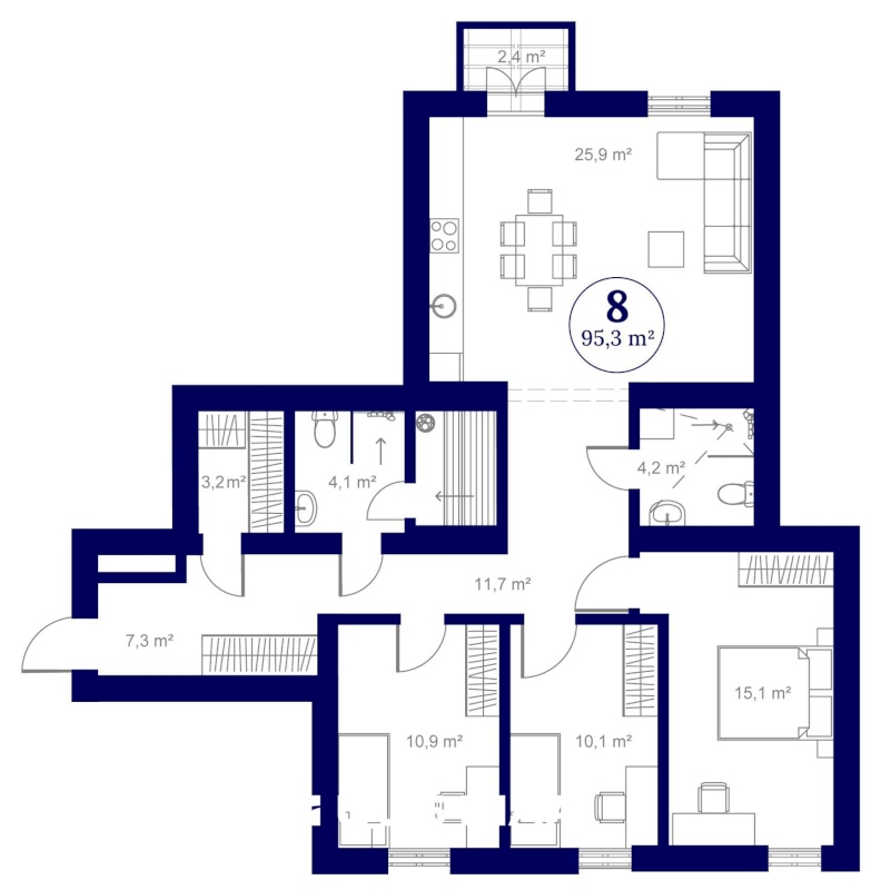 Tartu linn, Tartu linn, Ülejõe, VON WAHLI RESIDENTS,  Staadioni 81 // 83-8