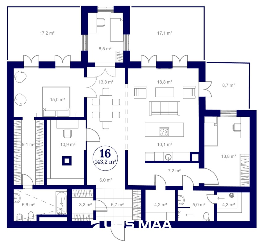 Tartu linn, Tartu linn, Ülejõe, VON WAHLI RESIDENTS,  Staadioni 81 // 83-16