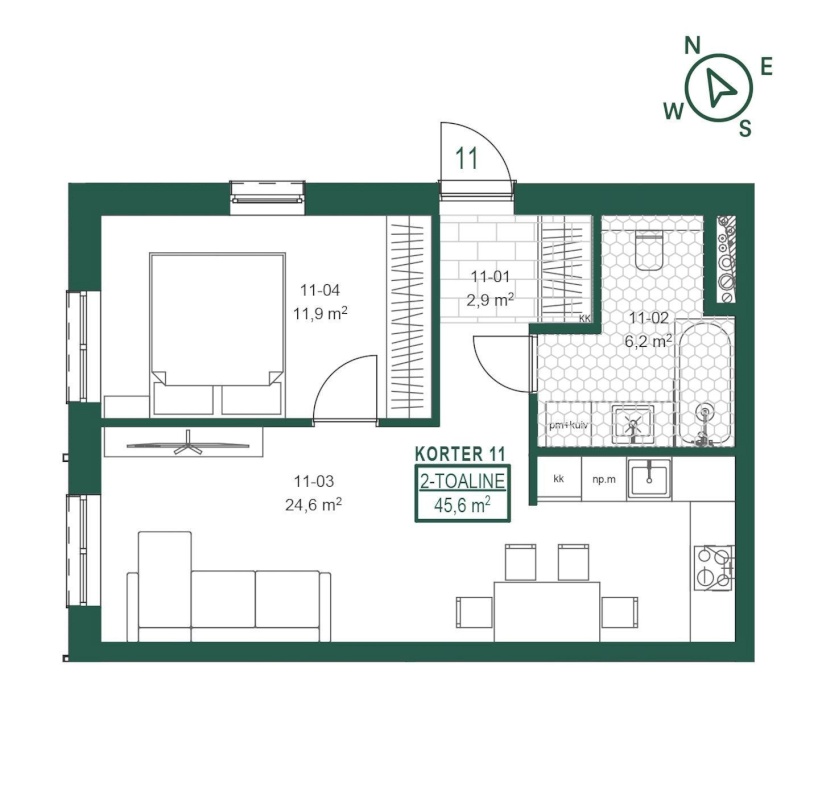 Keila linn, Paldiski mnt 14-11