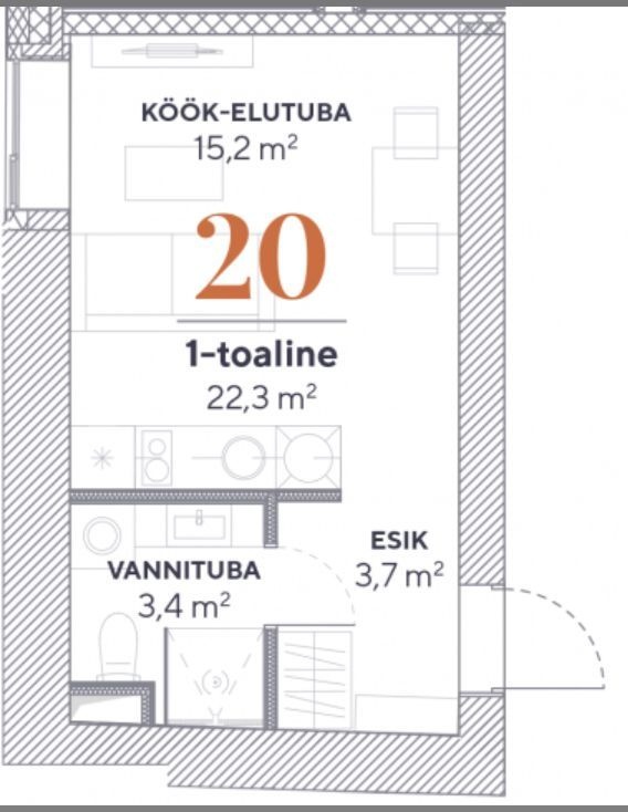 Tartu linn, Tartu linn, Kesklinn, Toometaguse, Vallikraavi 14