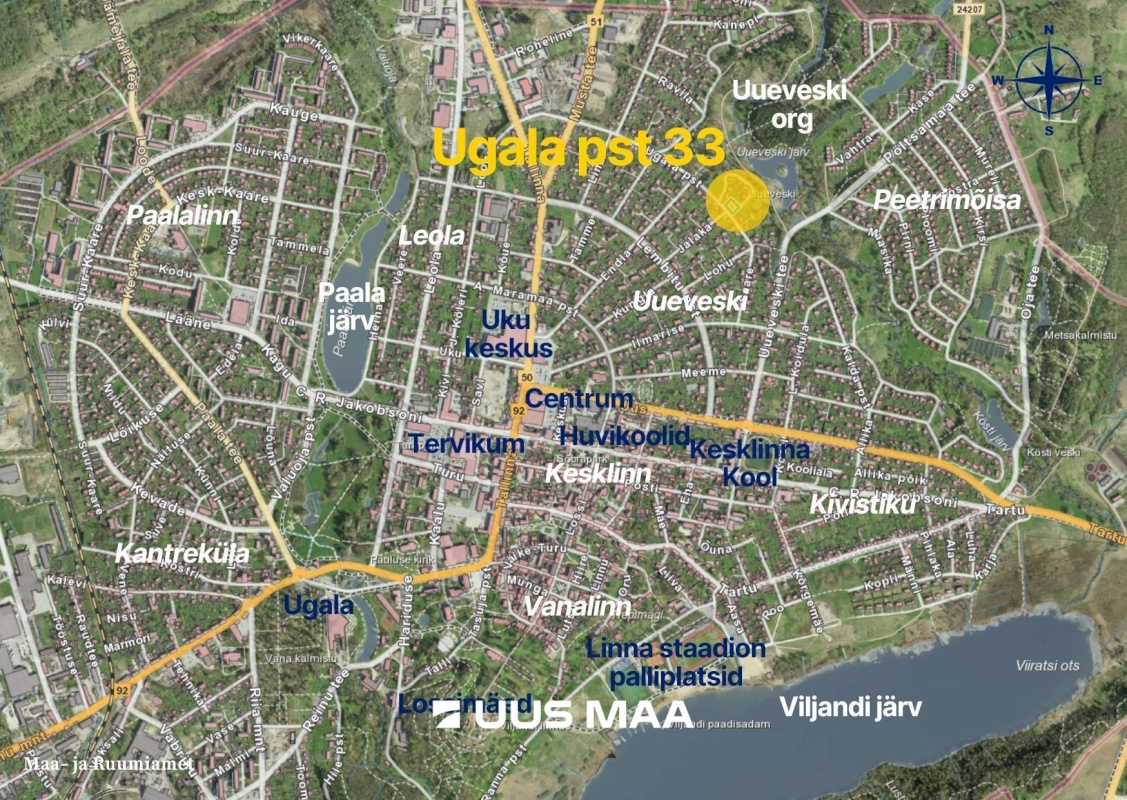 Viljandi linn, Uueveski, Ugala pst 33