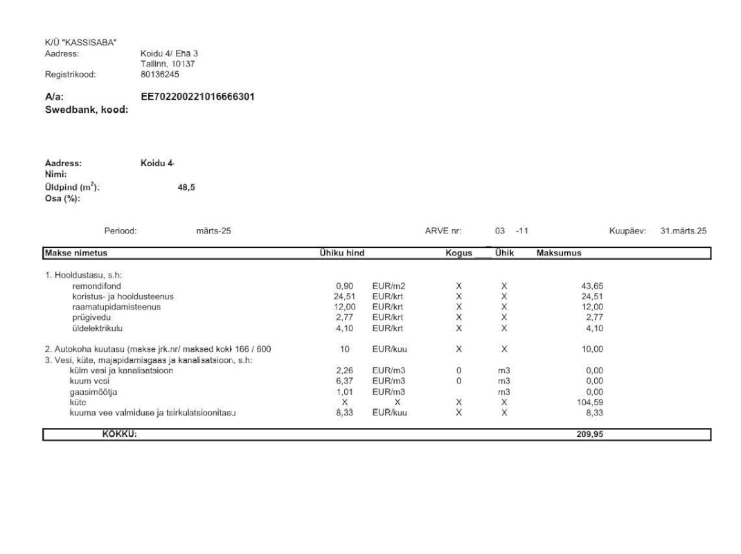 Tallinn, Kesklinna linnaosa, Kassisaba, Koidu tn 4
