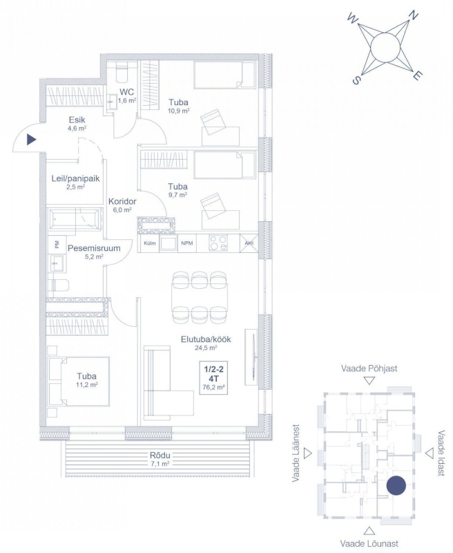 Saue vald, Saue linn, Keskuse 1/2-17