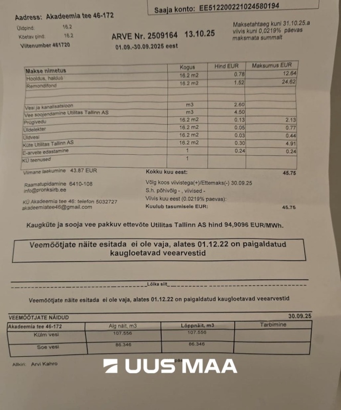 Tallinn, Mustamäe linnaosa, Akadeemia tee 46 172