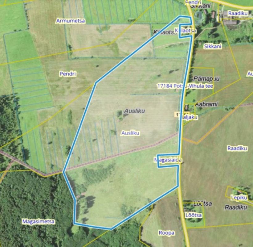 Haljala vald, Vihula küla, Ausliku