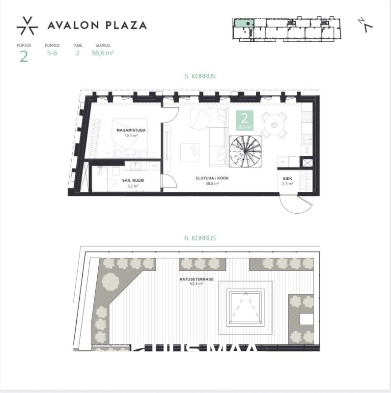 Tallinn, Kesklinna linnaosa, Tartu mnt 44-2 AVALON