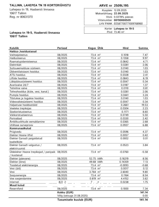 Tallinn, Haabersti linnaosa, Lahepea tn 19