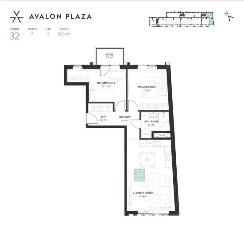 Tallinn, Kesklinna linnaosa, Tartu mnt 44-32