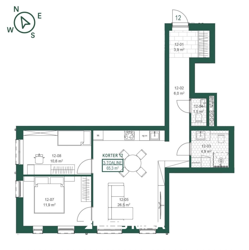 Keila linn, Paldiski mnt 14-12
