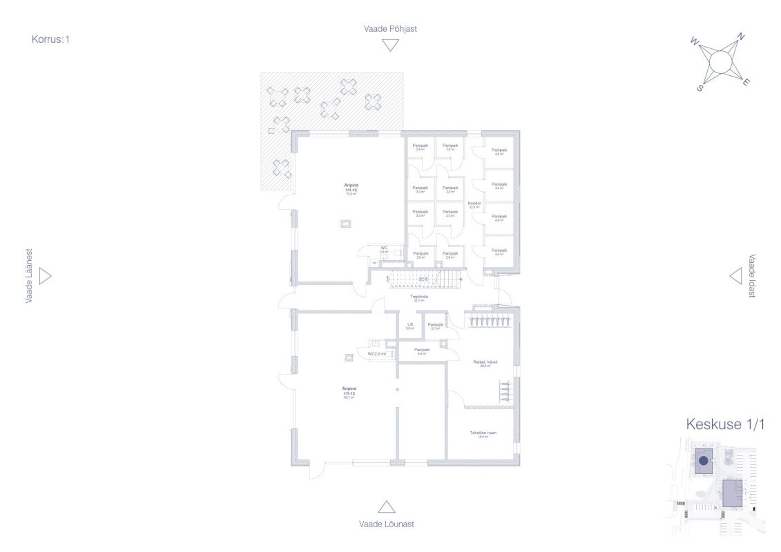 Saue vald, Saue linn, Keskuse 1/1