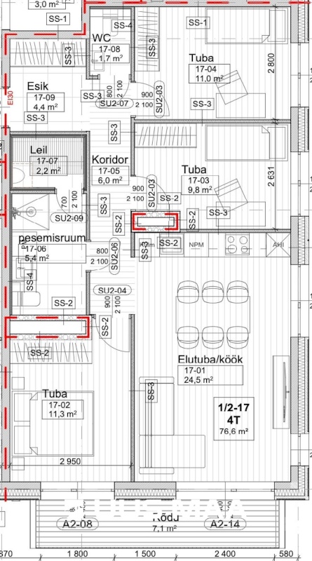 Saue vald, Saue linn, Keskuse 1/2-17