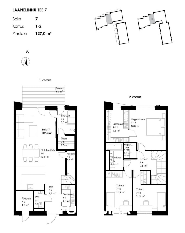 Viimsi vald, Haabneeme alevik, Laanelinnu 7-6 7 8
