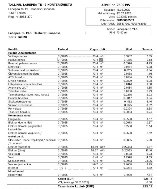 Tallinn, Haabersti linnaosa, Lahepea tn 19